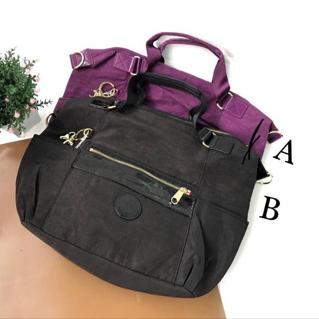 Kipling Erasto Handbag tas hitam black original authentic asli totebag tas tote
