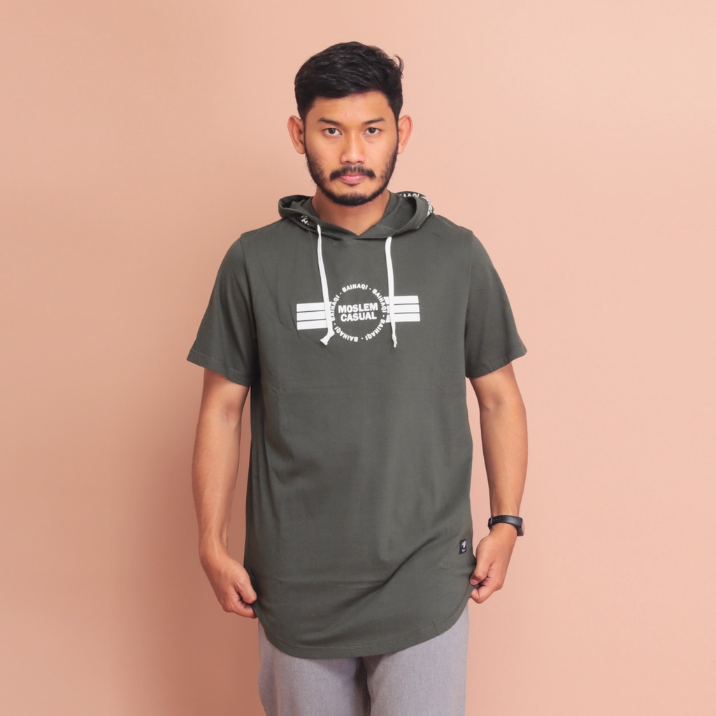 Baihaqi Kurta Kaos Hoodie Lengan Pendek BAH01