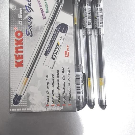 

HOT SALE!! KODE-597 Pulpen Kenko Easy Gel 0.5 - Pen Tinta 0,5 - Pulpen Lancip - Tajam