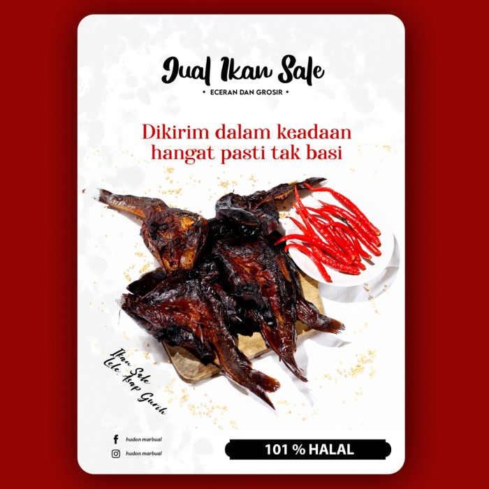 

1000 GRAM IKAN SALE / ASAP LELE KHAS NUSANTARA MANDAILING