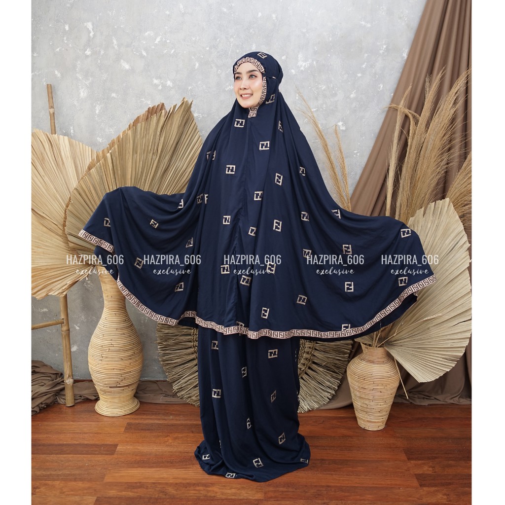 MUKENA DEWASA RAYON BORDIR FEISYA PREMIUM JUMBO