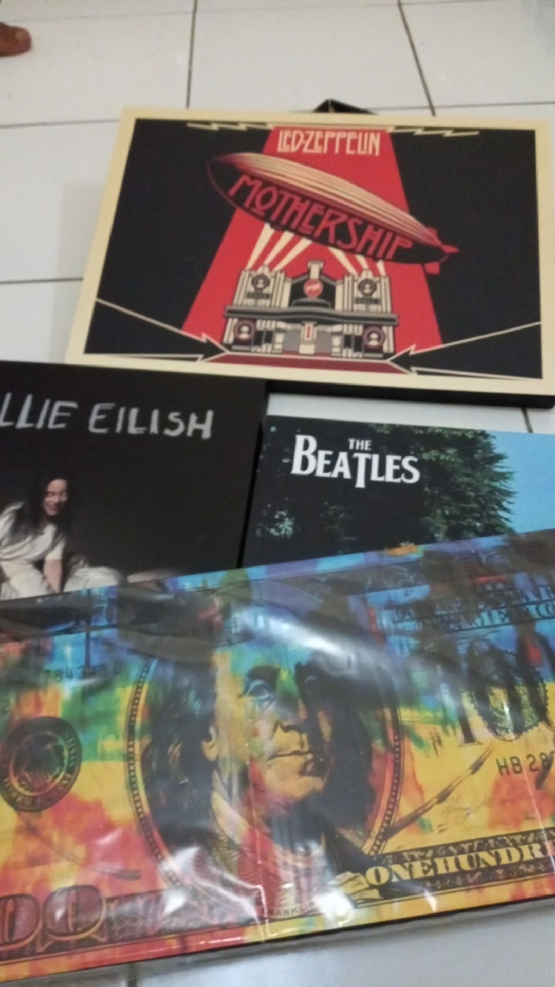 Poster Kayu Dollar - Pajangan Dinding - Dekorasi Dinding