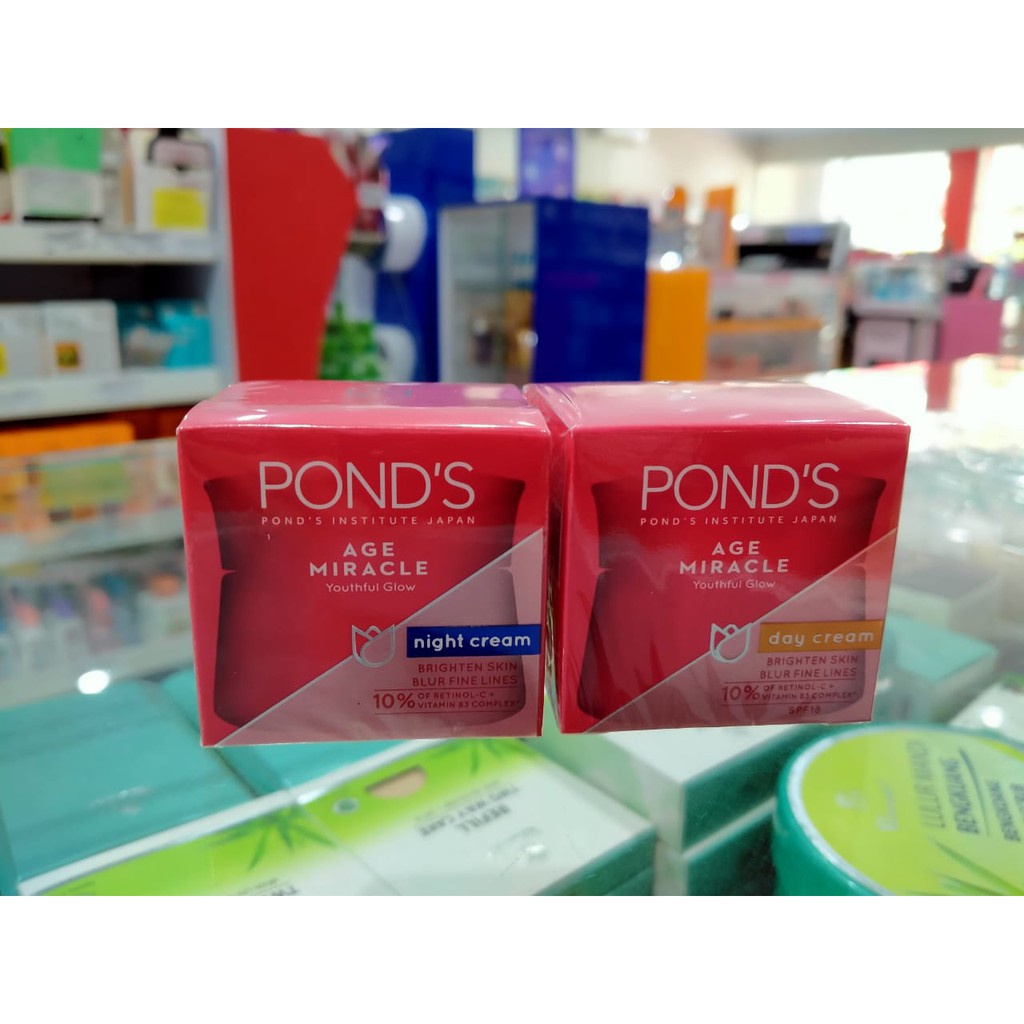 PAKET POND'S AGE MIRACLE SERIES ( DAY CREAM 10GR + NIGHT CREAM 10GR )SIANG DAN MALAM