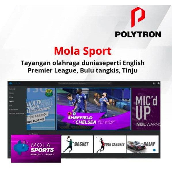POLYTRON PDB M11 - MOLA TV Streaming Smart Device Box Garansi 1 Tahun