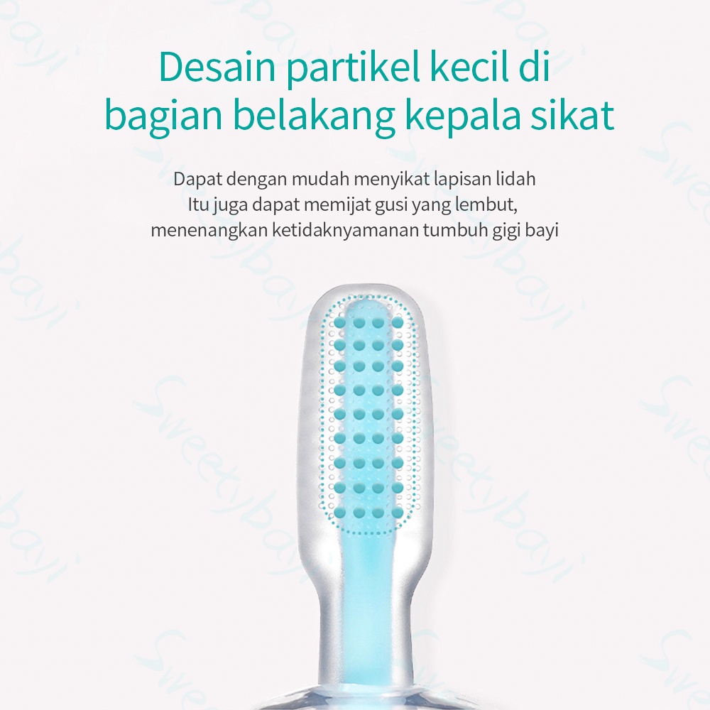 Sweetybayi Sikat Gigi Bayi Silicon Baby tooth brush