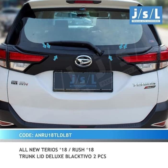 Trunk Lid All New Rush Terios 2018 Deluxe Blacktivo