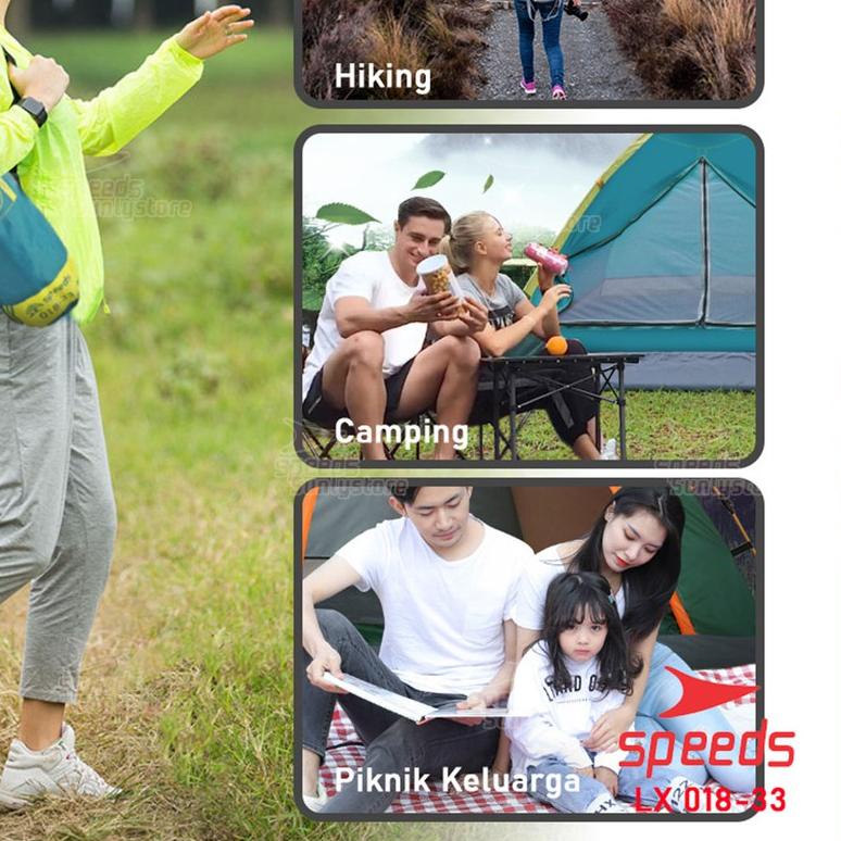✼ SPEEDS Tenda Camping Tenda Gunung 2-3 Orang Tenda Manual Tenda Lipat Portable 018-33 ❃