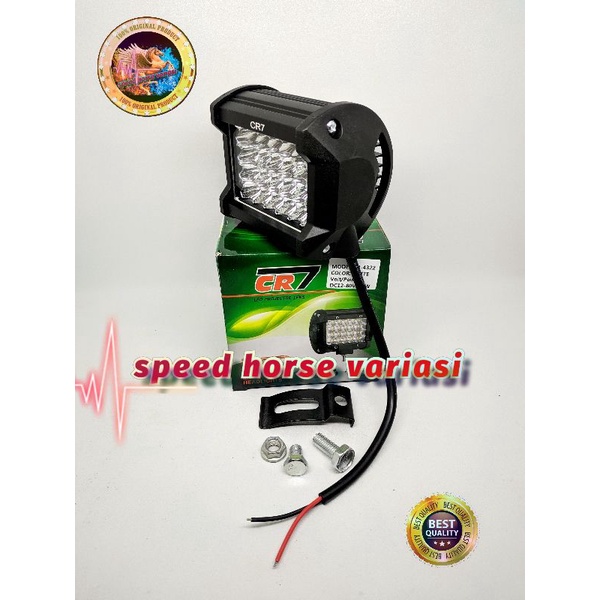 Lampu Tembak Sorot Led 24 titik mata DC 12-48 W Motor Mobil Universal 4322