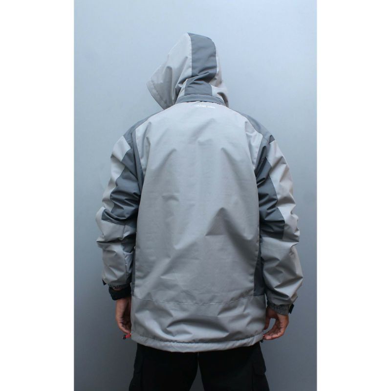 JAKET GUNUNG ORIGINAL ALL USE ANTI AIR WATERPROOF JAKET OUTDOOR PRIA ARMY MIX GREY