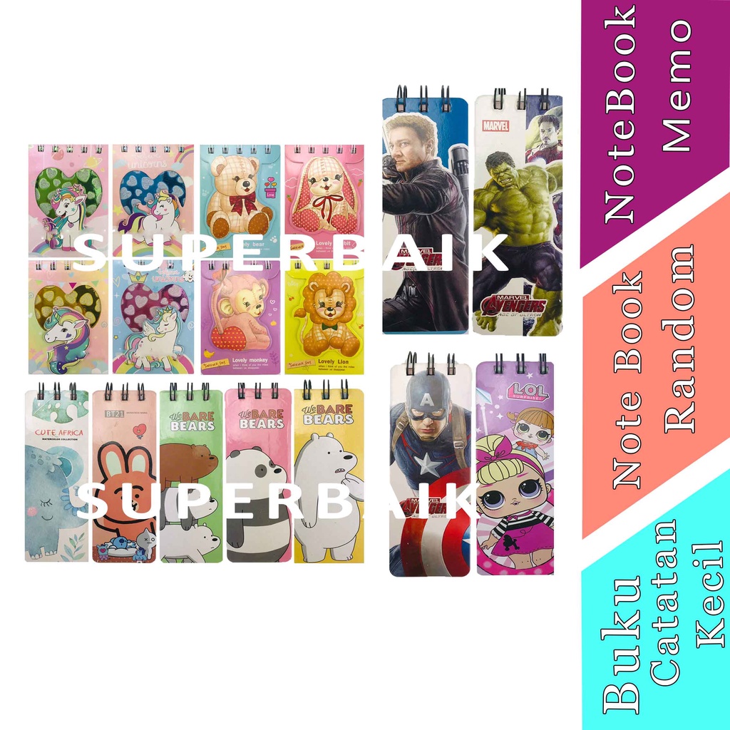 

Buku Catatan Kecil - Note Book - Memo - Buku Tulis