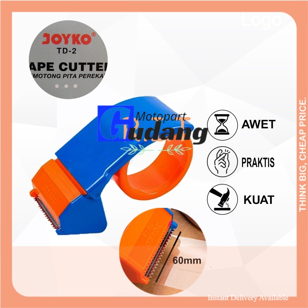

Joyko Dispenser Lakban TD2 Tape Cutter 2 Inch Pemotong Selotip Isolasi