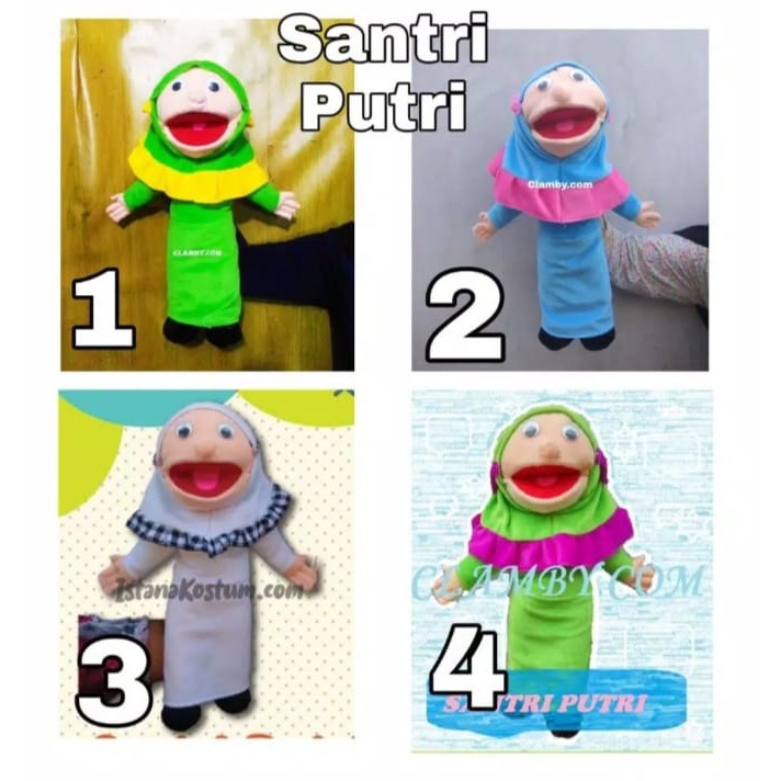 Boneka Tangan Muppet Karakter Santri Putri | Boneka Santri