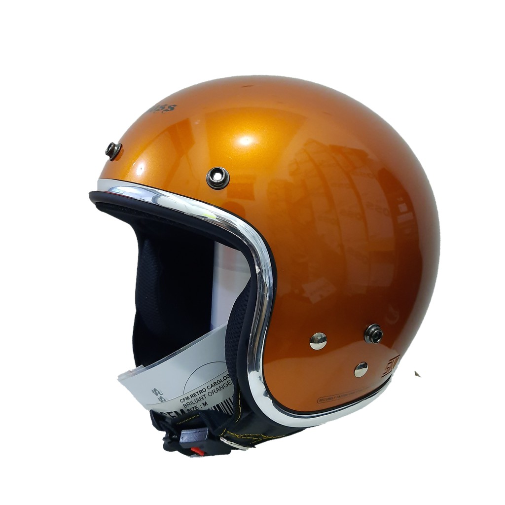 Helm Cargloss Retro Briliant Orange List Croom