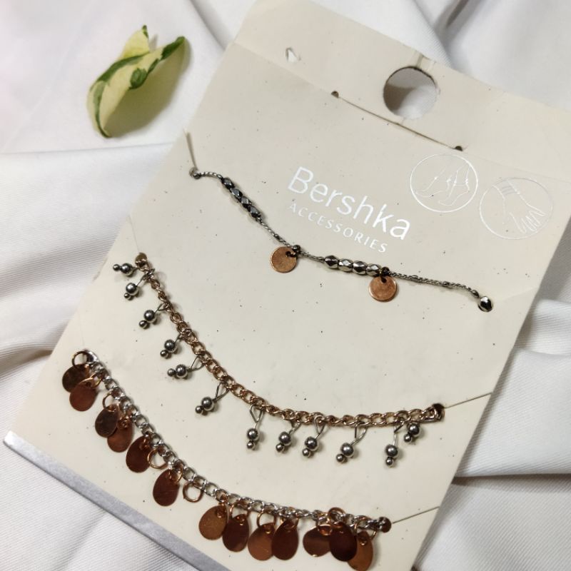 BERSHKA ACCESSORIES BRACELET + ANKLET / GELANG TANGAN & GELANG KAKI ORIGINAL 100%