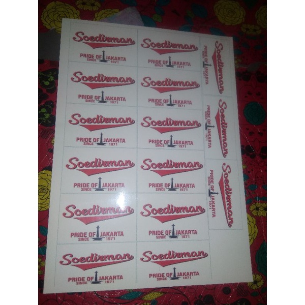 

Sticker Chromo ukuran A4