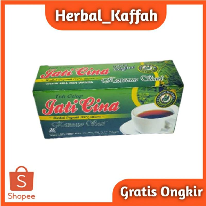 Teh Jati Cina Kencono Sari Teh Obat Hebal Asli 100% Original CELUP