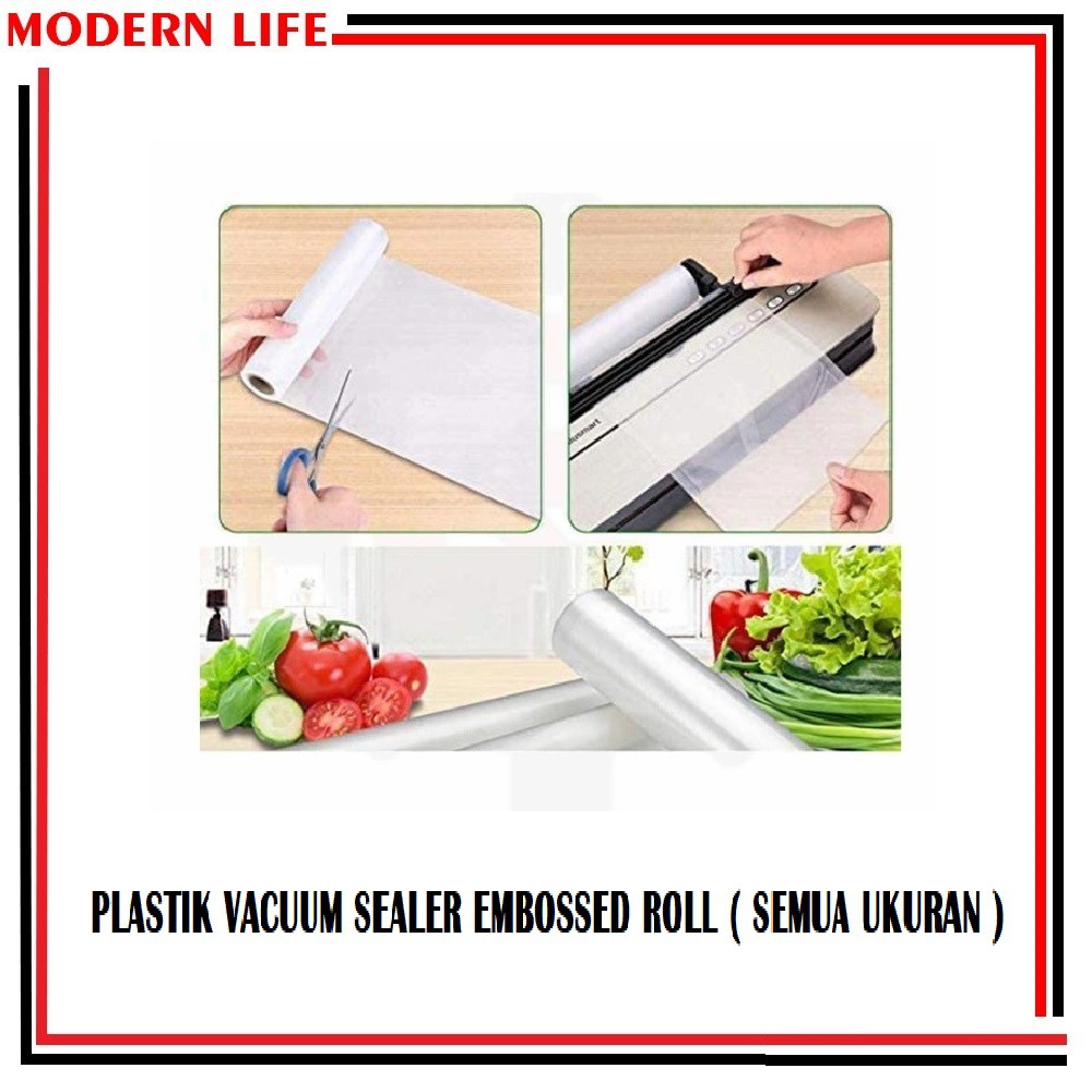 Plastik Vacuum Sealer Makanan Embossed Roll ( Semua Ukuran )