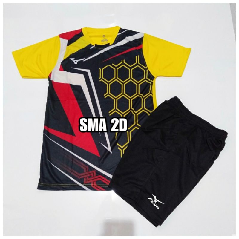 Jersey stelan voly junior (ukuran anak) Jersey tenis meja bulutangkis