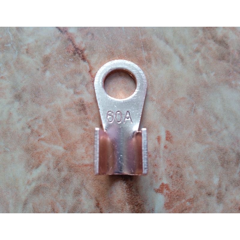 Skun Kabel 60A / Skun Audio Mobil, Lubang Baut 8 mm