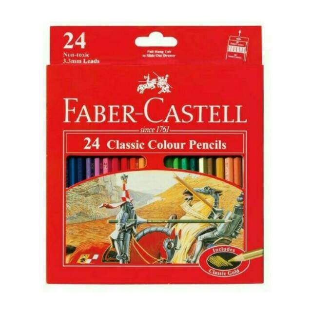 Pensil Warna / Pensil Gambar Faber Castell 24 Warna