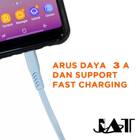 Grosir Kabel Data USB Lightning for Iphone 30cm merk JAT/ Kabel data Lightning  Murah / Produsen kabel data Iphone 30 cm/ Kabel data suport Fast charging / kabel data Iphone Lightning 5 6 7 8 x 12 13  suport fast Charging