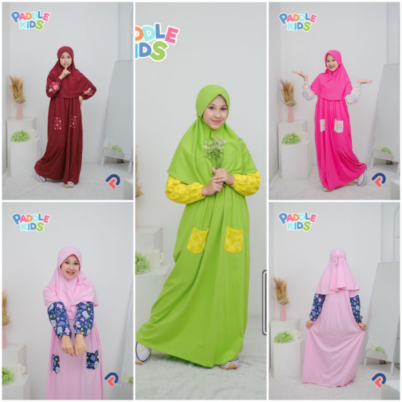 Gamis paddle rizqia usia 6-16th