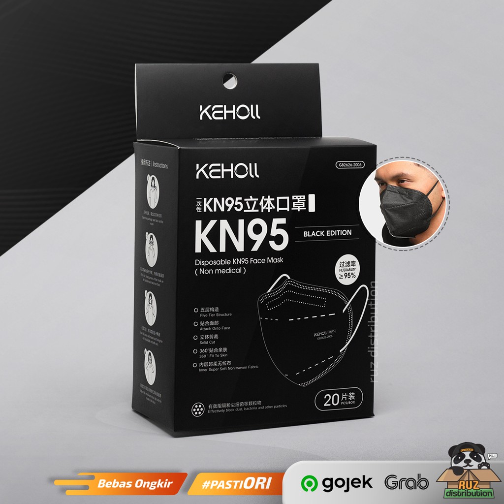 Masker KN95 20 pcs Keholl