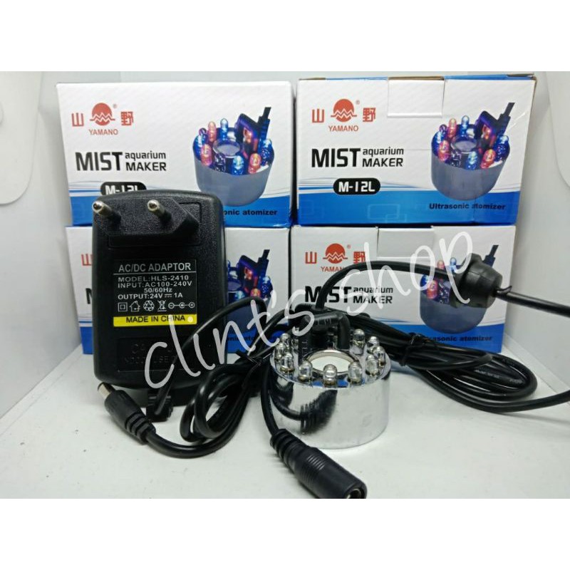 Mesin pembuat kabut asap kabut mini aquarium aquascape Yamano M-12L