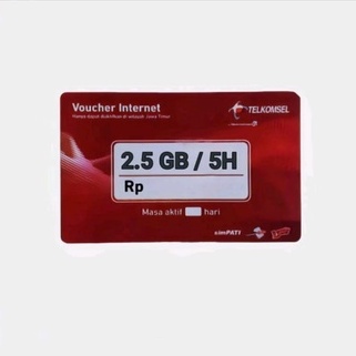 Voucher Kuota Telkomsel 2.5 GB 5 Hari JABAR