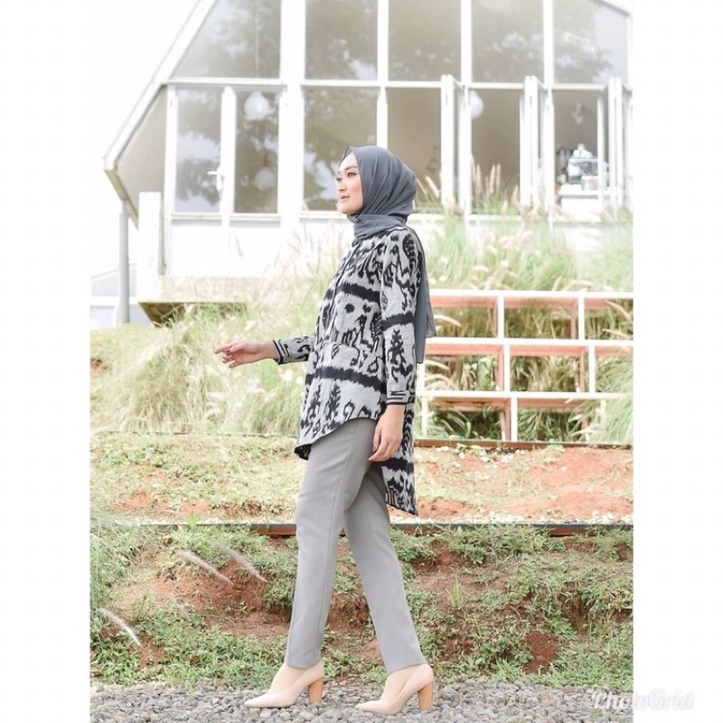 BAJU TENUN TROSO KEMEJA WANITA KEMEJA TENUN TROSO ATASAN BLOUSE DRESS FULL FURING