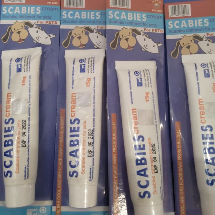 SALEP SCABIES / SKABIES CREAM OBAT KULIT KUCING ANJING KELINCI0