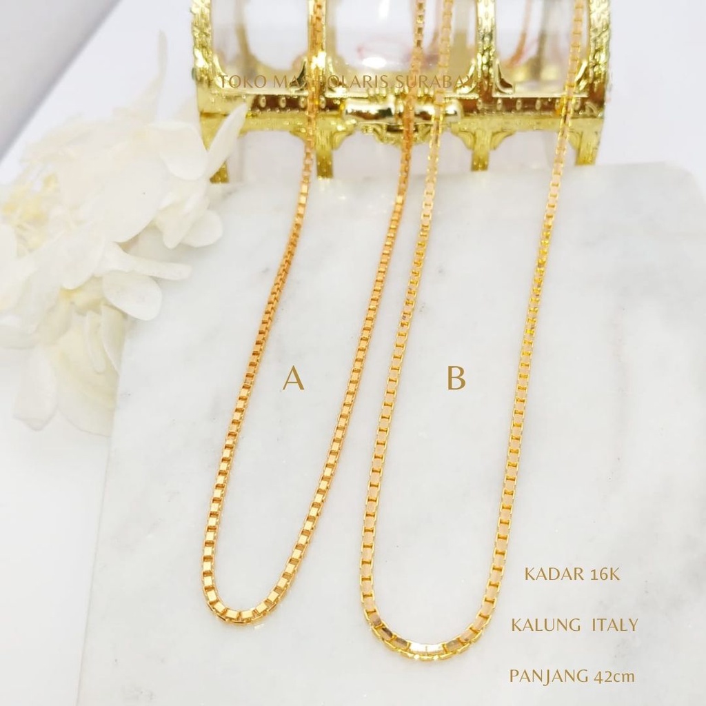 Kalung Italy Perhiasan Emas Kuning kadar 700 16K 17K KL700|10150|47 KL6A