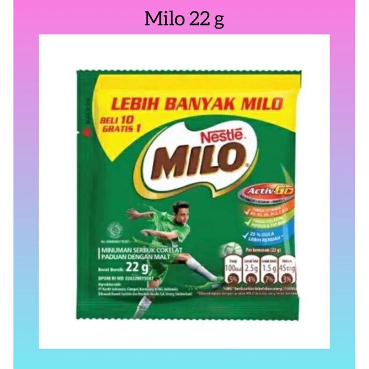 

Milo 22 g (ecer)