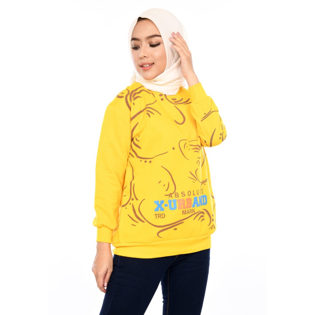 X Urband Sweater Oblong Wanita Syakira Crewneck A147