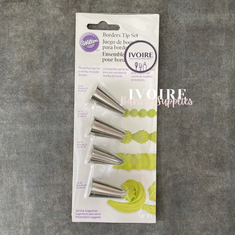 Wilton Border Tip Set / Spuit Wilton Set