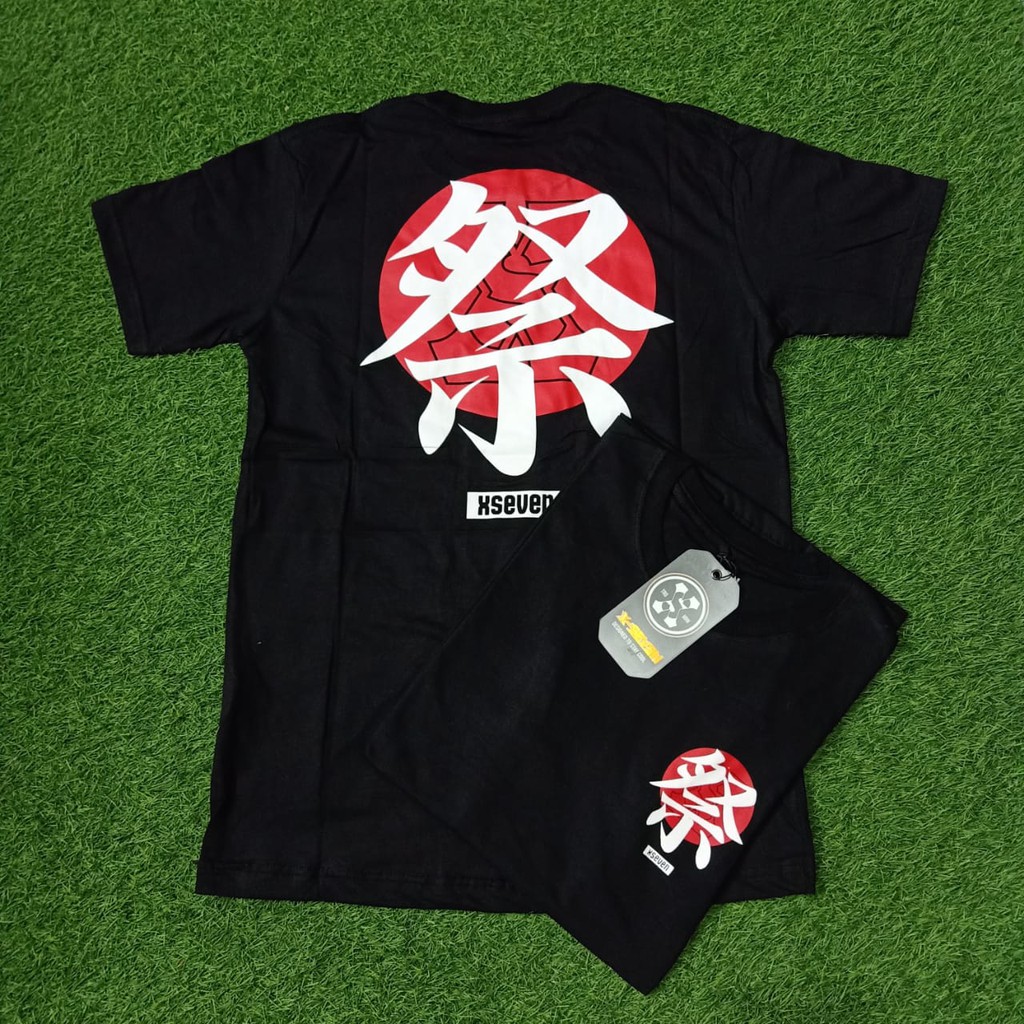 Kaos pria distro - kaos x-seven premium - kaos hitam