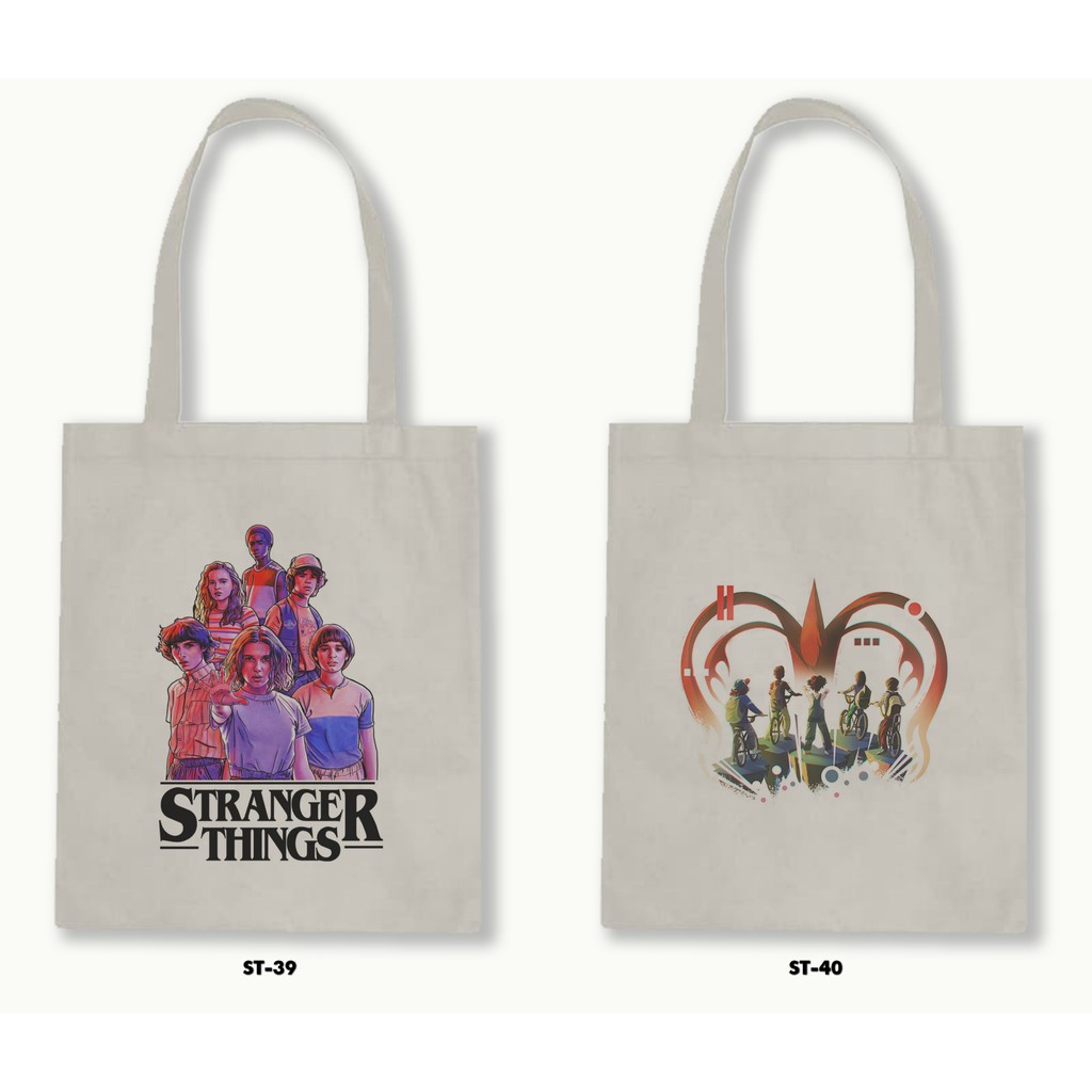 TOTE BAG BLACU - STRANGER THINGS .02