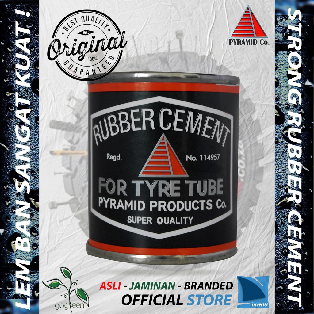 Lem Cacing Tubeless 90 gr Kaleng Lem Karet - Tip Top Rubber Cement PYRAMID