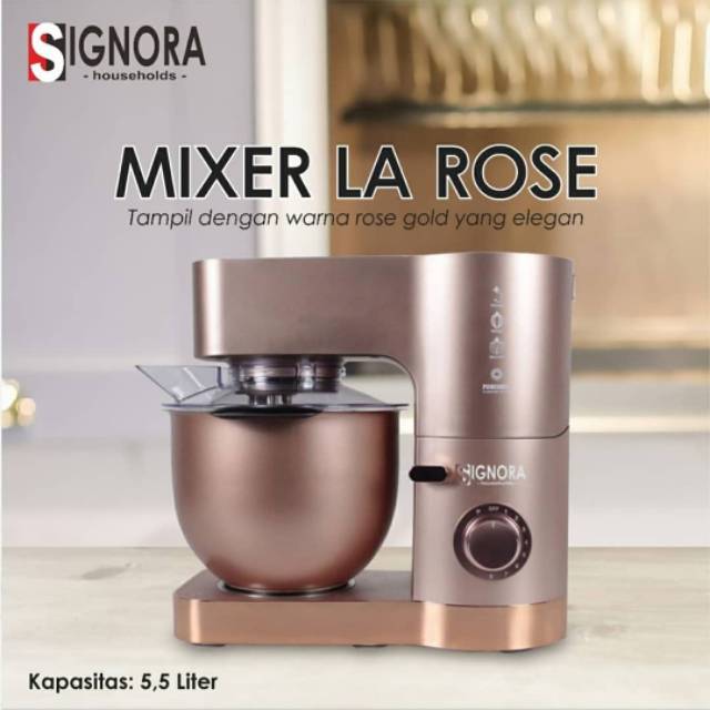 Mixer La Rose / Signora Mixer La Rose Berhadiah LangsungMixer La Rose / Signora Mixer Larose Berhadiah Langsung / Mixer Signora Rose gold
