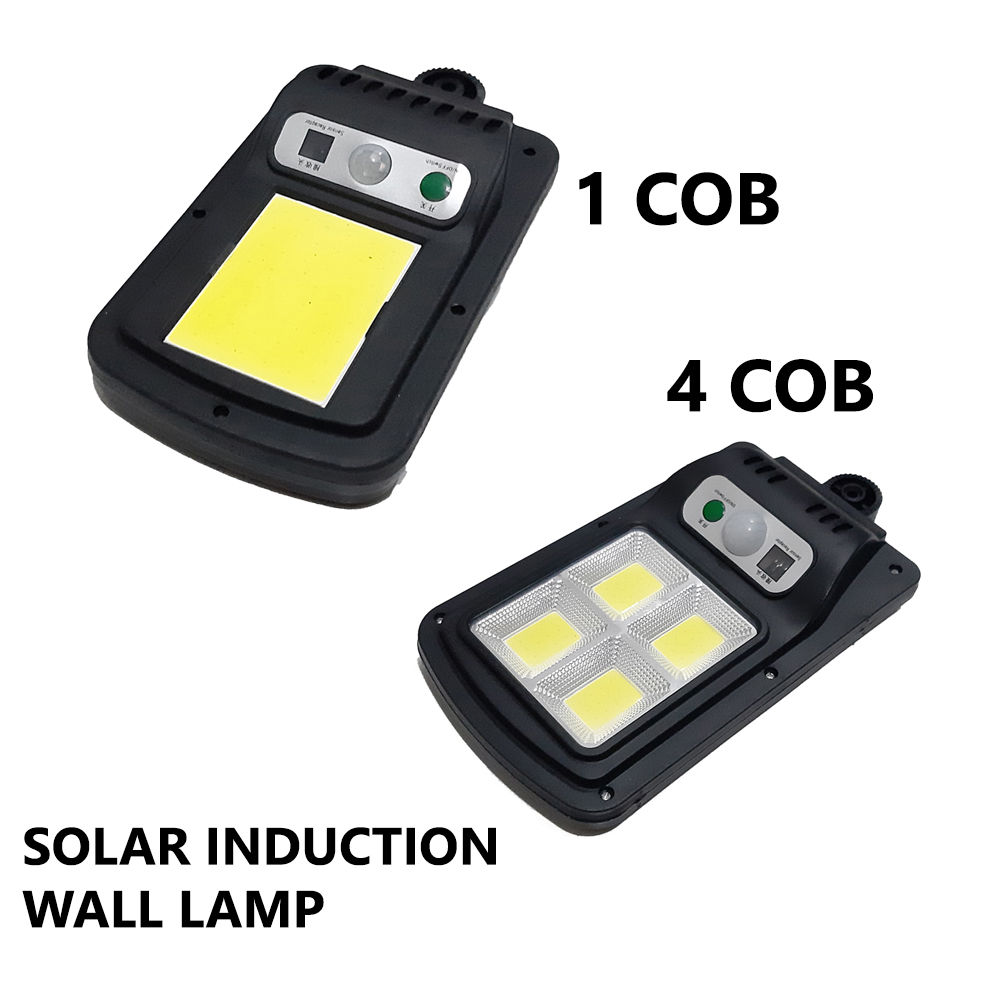 Lampu Solar COB LED Solar Induction Street Light Wall Lamp With Remote