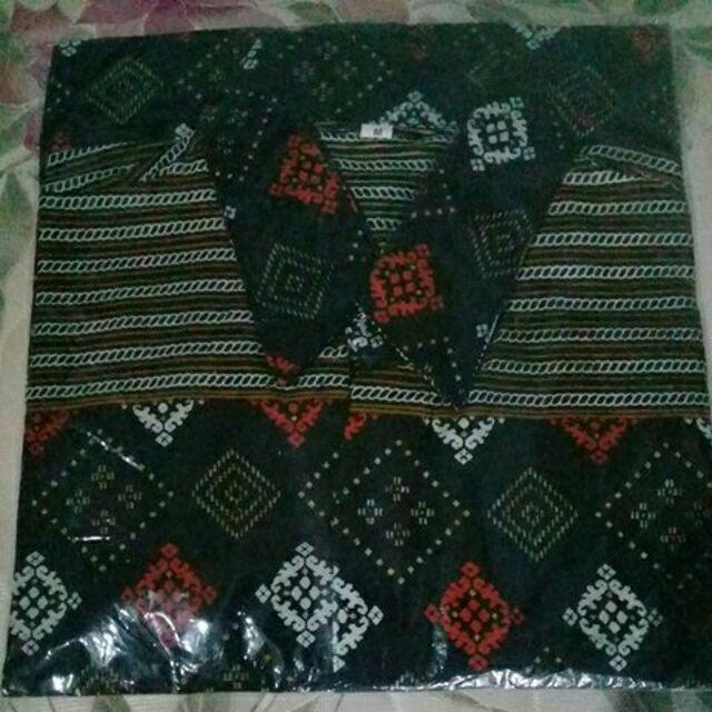 Bswart Batik Jumbo Hrb026 Kenongo Hem Pendek Padi Pekalongan M L Xl Batik Pria Murah Modern Grosir