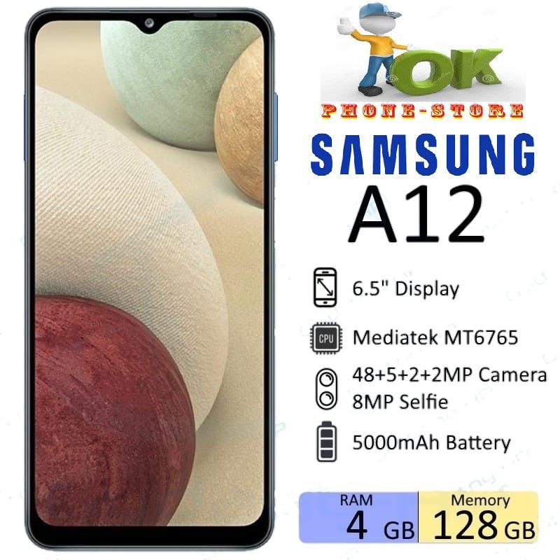 SAMSUNG A12 4/128 GB & 6/128 GB ORIGINAL GARANSI RESMI SAMSUNG-1