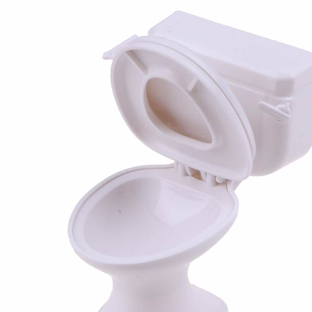 LANFY Cute Furniture Toy Simulation Bathroom Model Toy Vintage Bathroom Modeling Dollhouse Furniture Bathroom Accessories Dolls Accessories Toilet toys Kids House Miniature Pink Toilet White Toilet/Multicolor