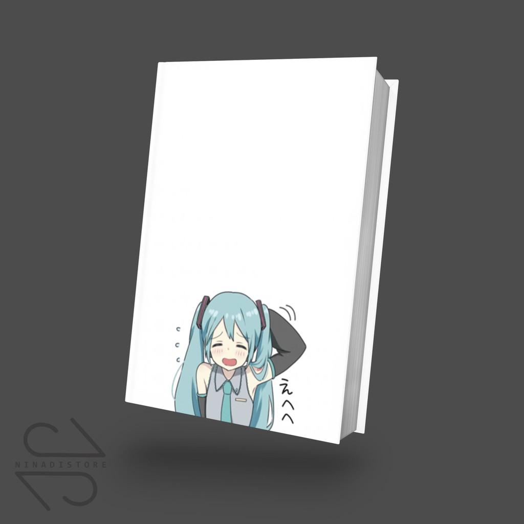 

Pocket Book/Notebook Buku Tulis Catatan Hatsune Miku HSMU12 Note Agenda Planner, Journal, Diary, Gift / Premium Hardcover A6 isi polos dan garis
