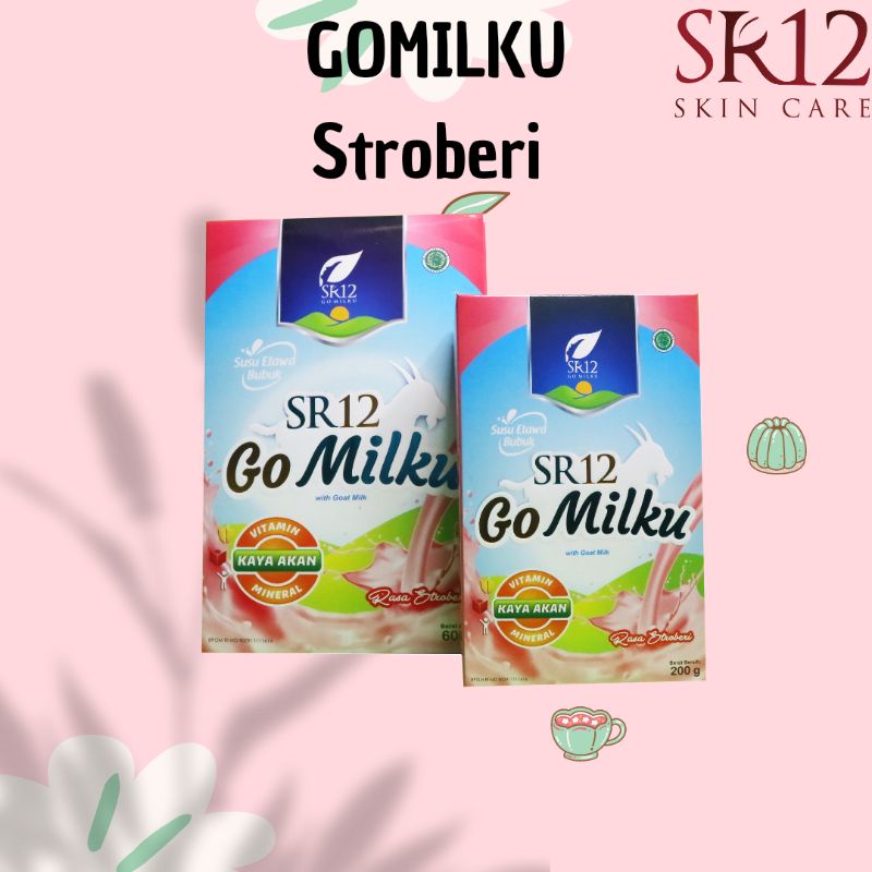 

Gomiku SR12 Susu Bubuk Susu Rasa Stoberi Susu Etawa Susu Herbal
