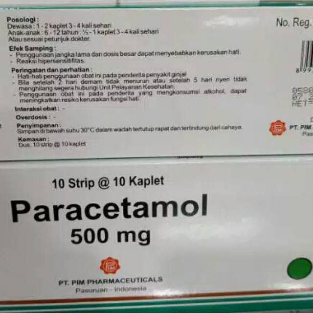 Jual Paracetamol 500mg Per Strip Isi 10 Kaplet | Shopee Indonesia