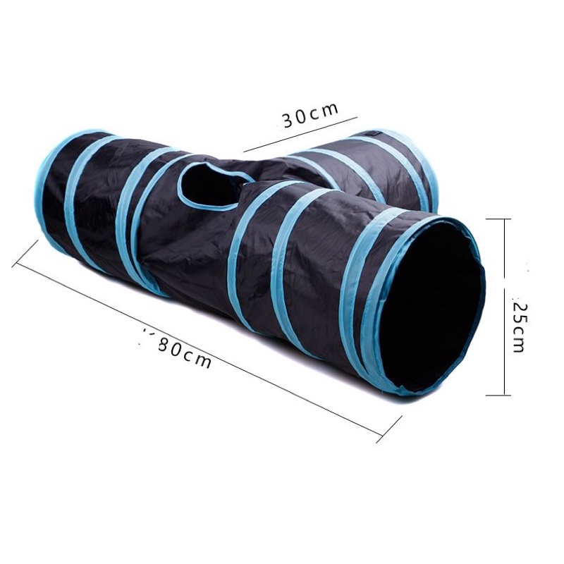 Cat Tunnel Mainan Terowongan Kucing Anjing Bentuk T Y 3 Tiga Arah Lubang Pet Cat Dog Tunel Toy