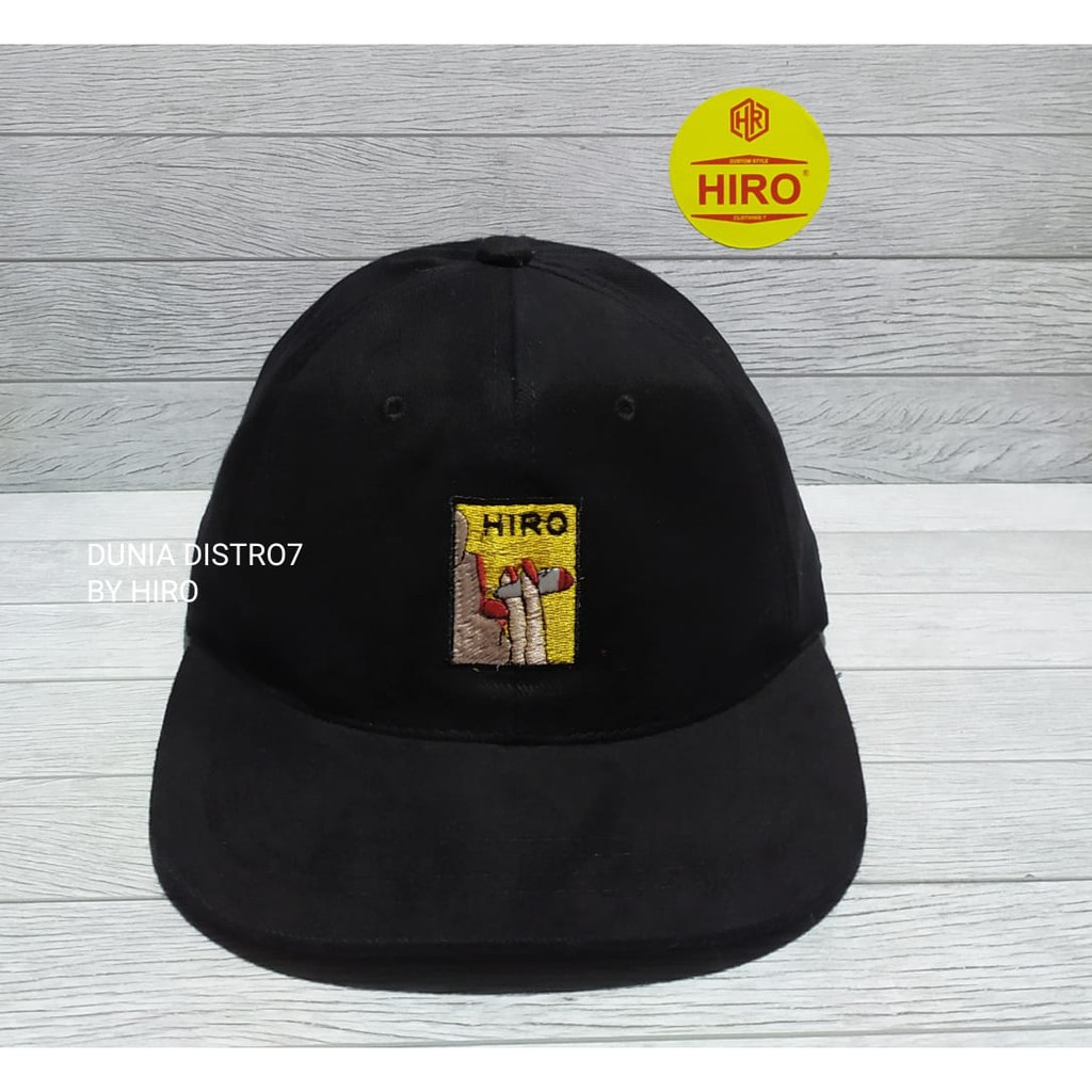 [COD]Topi Distro Pria/Topi Snapback Bordir HIRO New Model/Topi Distro Keren/Topi Hiro Keren