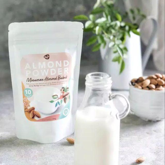 Susu Almond Diet Non Gula MYLK /Almond Bubuk Tanpa Ampas 10 x Minum