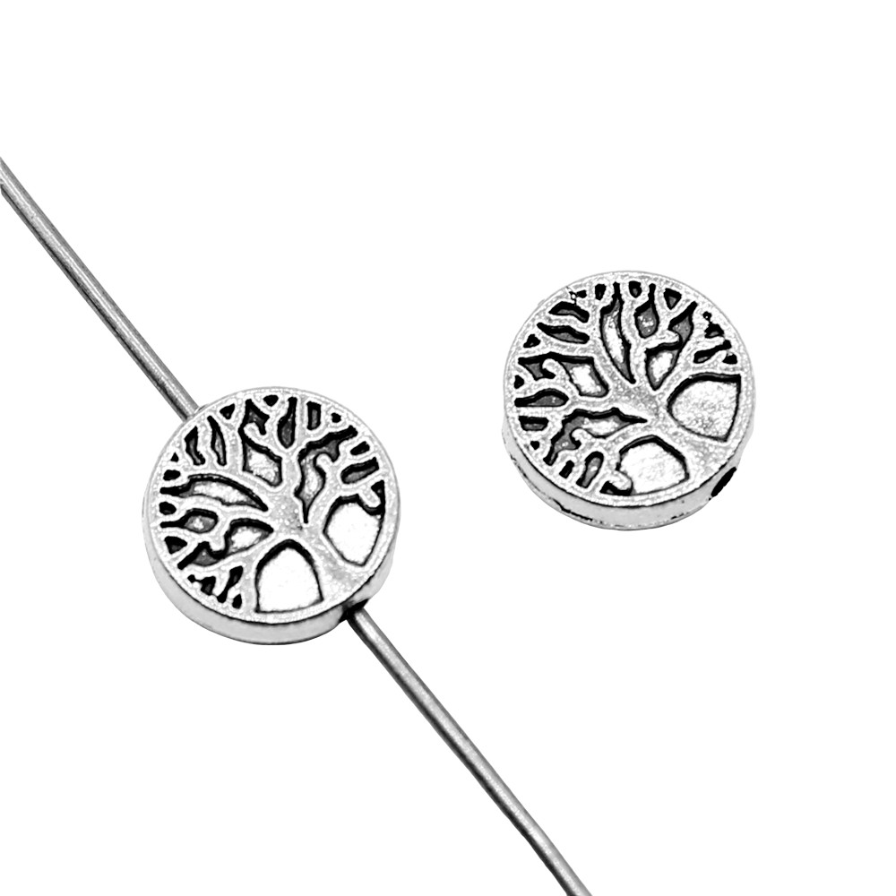 Charms Spacer Beads Tree Of Life 9X9Mm